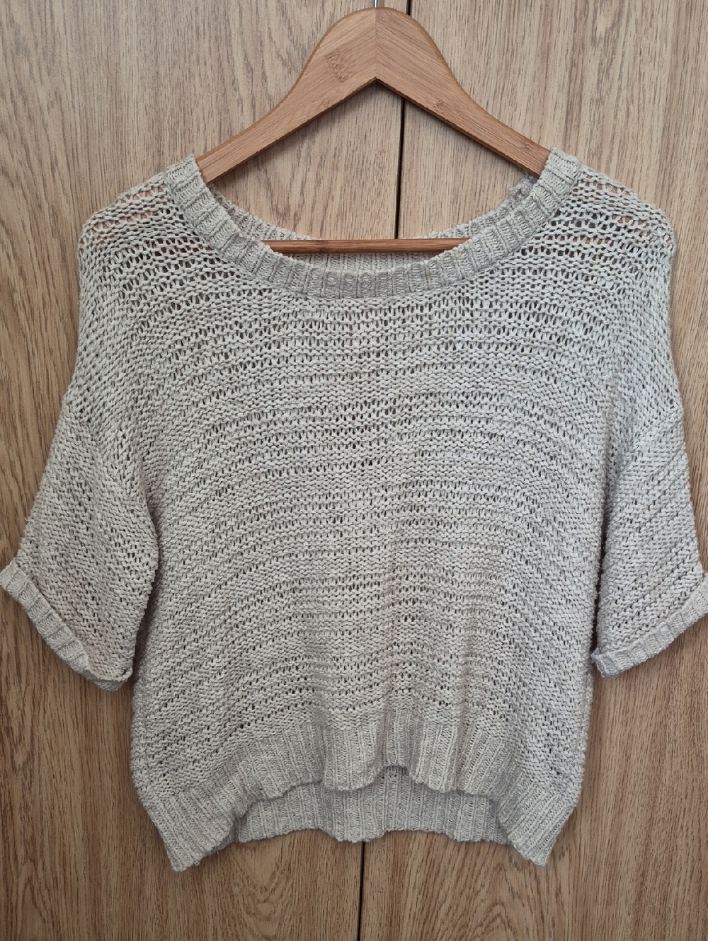 Mossimo Supply Co. Cream Open-Knit Sweater